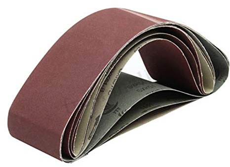 5 piezas de lijado almohadillas para lijadora de banda o cintas abrasivas, 100 mm x 915 mm 240 #