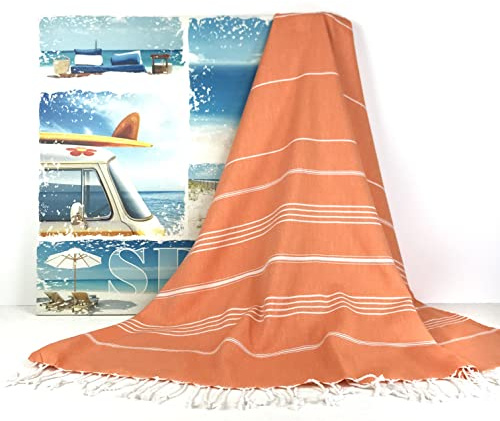 PeppyWay Turkish Towel,Large Hammam Towel,Turkish Beach Towels,Peshtemal Towel,%100 Cotton,Lightweight,Swimming,Quick Dry,Space Saver,Absorbent,Sand Free,Holiday Essential,Gym,Beach,Spa,Bath,Travel