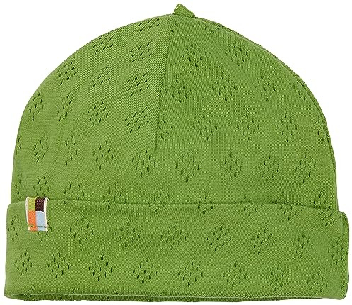 loud + proud Unisex Kinder Lt1 Jacquard Strick, GOTS Zertifiziert Beanie-Mütze, Grass, 49-50 EU
