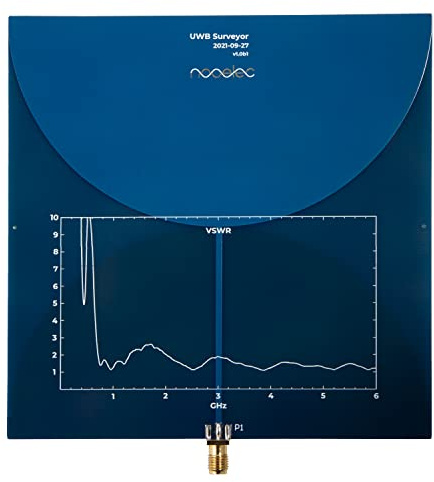 Nooelec UWB Surveyor Antenna - Extremely Wide Bandwidth Biconical Low-Profile PCB Antenna. Frequency Range of 700MHz to 10GHz, Average Gain of 3dBi. Very Small and Portable with SMA Female Connector