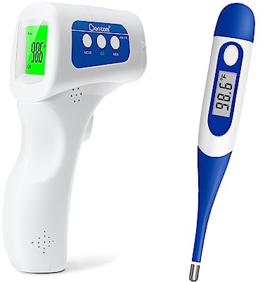 Bundle of Berrcom Digital Contactless Thermometer JXB-178 & Berrcom Digital Thermometer DT008