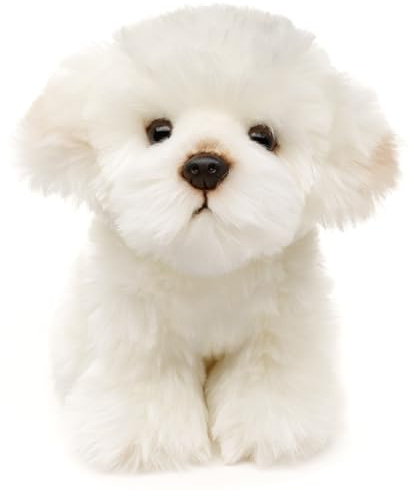 Uni-Toys - Malteser – 18 cm (höjd) – plyschhund, husdjur – plyschdjur, gosedjur