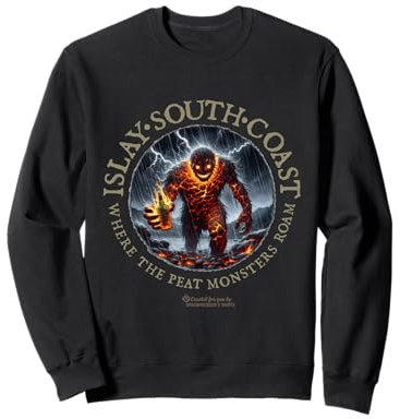 Whisky Islay South Coast Where Peat Monsters Roam Whisky Sweatshirt