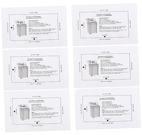 HAPINARY 8stücke Schmierölpapier Für Aktenvernichter Professionelle Schmierölverpackung Für Verbesserte Schneidleistung Tragbar Für Büro Schule Und Markt
