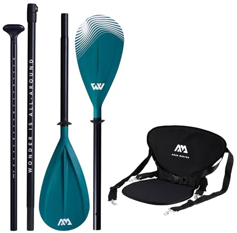 CampSup Aqua Marina Set 2-in-1 Paddel iSUP & Kajak Dual-Tech Aluminium + Kajak Sitz