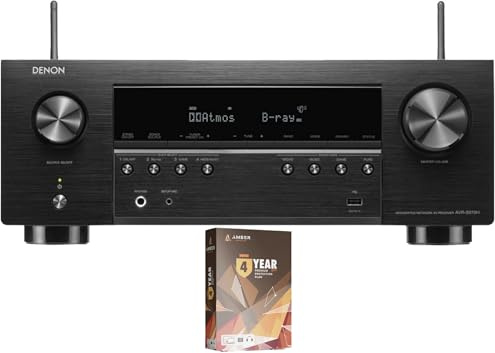 Denon AVRS970H 7.2 Channel AV Receiver with DTS Virtual:X and Dolby Atmos with 4 Year Amber Protection Plan (2022)