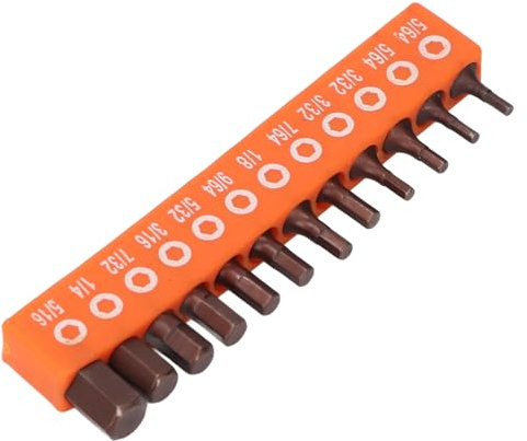 Jeu 12 Embouts Hexagonaux Acier Allié pour Visseuse Perceuse sans Fil Bois et Métal