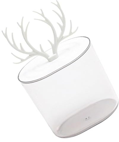 PRETYZOOM Maquillaje Organizador De Un Cajas Organizadoras Porta Bolitas Algodón Frascos De Boticario con Tapa