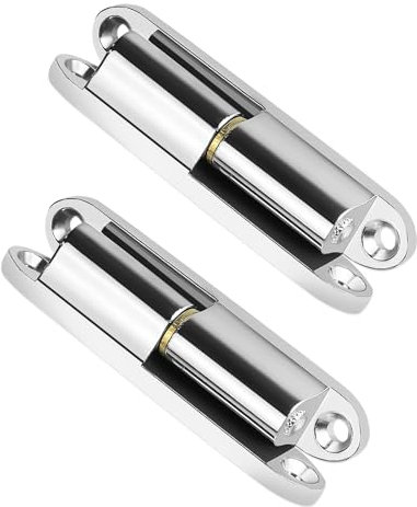2 Pezzi Cerniere per Porta in Acciaio Inox, 80x14 mm, Cerniera per Porta Della Camera da Avvitare per Rinnovamento con Cuscinetto Cerniere per Armadi in Acciaio Zincato per Porte, Finestre, Armadi