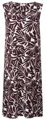 CECIL mönstrad jerseyklänning, Mulberry Red, L