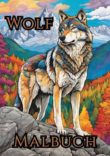 Wolf Malbuch: Entspannung & Kreativität