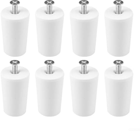 Roller Shutter Buffer Stopper – Set of 8, 40mm PP White Stop with Screws, Quick Installation for Roller Blinds & Shutters, Replacement Parts for Roller Shutter Stops