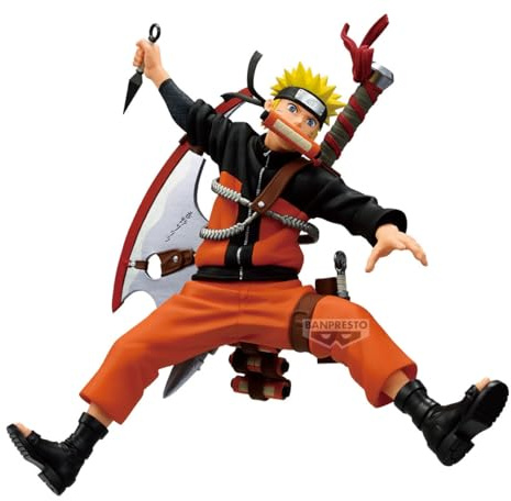 Banpresto Figura de Accion Naruto Uzumaki Naruto 72 Series - 33 Vibration Stars 16cm - BP30020P Multicolor - Figura Coleccionable - Ideal para los fanáticos del Anime