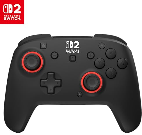 Sköldpadda strand omatch svart trådlös spelkontroll. Officiellt licensierad för Nintendo Switch 2