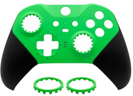 Hzxkqmil Front Shell Cover Replacement for Xbox Elite Controller Series 2 | Housing Shell Top Cover Case Faceplate with Joystick Rings Repair Accessories for Xbox Elite Series 2, Green