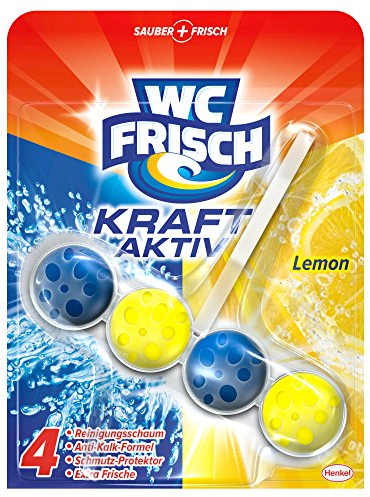 WC Frisch Kraft-Aktiv Duftspüler Lemon, 5er Pack (5 x 1 Stück)