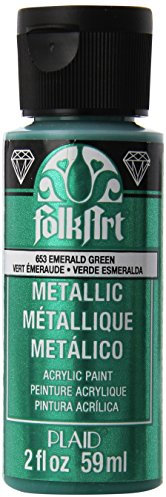 FolkArt Acrylic Paint, Green Emerald, 2 oz