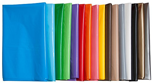 Fixo Kids - Pack de 25 Bolsas Plastico Disfraz, 65 x 90cm, Color Gris Claro, Crear Disfraces Carnaval y Otras Fiestas, Reciclable 100%, Agujero de Seguridad Antiahogo, Customizables
