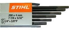 Stihl Kettensägenfeilen von ISE, 5,5 mm, 7/32, 6 Stück