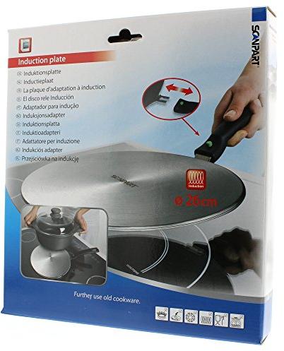 Scan Part 4200002227 Induktionsadapterplatte, Edelstahl, 26cm, 29 x 27 x 5 cm