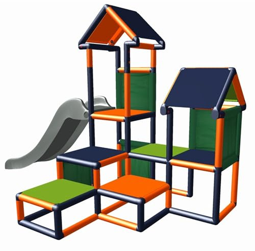 move and stic Gesa - Torre de Escalada con tobogán para niños pequeños con túnel de