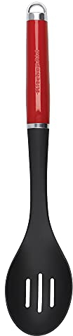 KitchenAid Cucchiaio Forato da Cucina Antiaderente e Resistente al Calore - Color Rosso Imperiale
