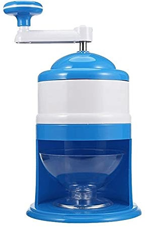 Manual Ice Crusher Household Easy Ice Shaver Crusher Handheld Snow Manual Crushing Ice Machine Ice Crusher (Color : Blue)