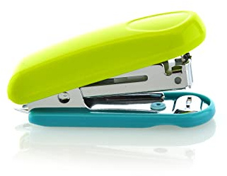 Heftgerät MICRO IDEAL CASE - Heftgerät für bis zu 30 Blatt -REF.1120-V - Geschlossene Heftklammern - Heftklammern Nr. 10 - Mit Entfernen von Heftklammern - von SDI by Office Box (grün)