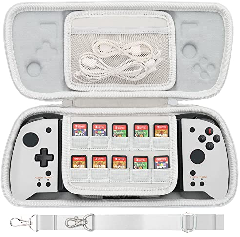 Aenllosi Housse de Transport Rigide pour Hori Nintendo Switch Split Pad Pro / Split Pad Compact, Uniquement pour Les Manettes (Gris)