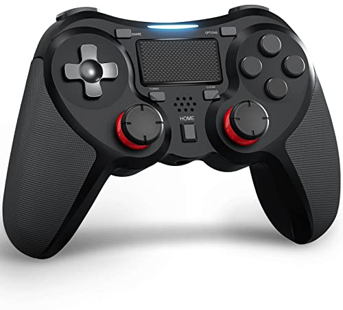 TERIOS Manette PS4 Compatible avec PS4/Pro/Slim, Contrôleur Manette pour PS4 with 6-Axis Sensor/Dual Vibration/Pavé Tactile/Orateur/Gamepad Mannette de Jeu/1000mAh