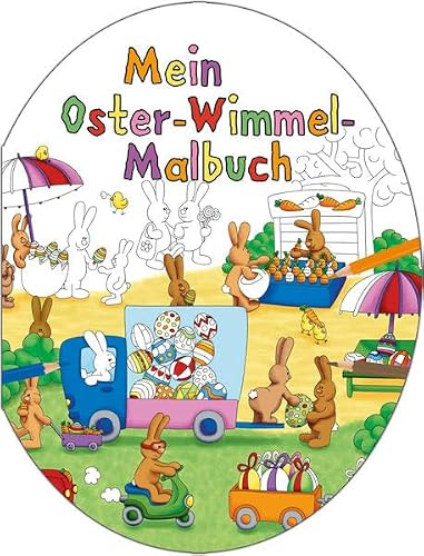 Mein Oster-Wimmel-Malbuch