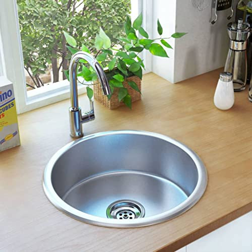 Homgoday Fregadero de cocina con filtro y sifón de Aiaio Inox, muebles para casa, interior, exterior, salón, dormitorio, l
