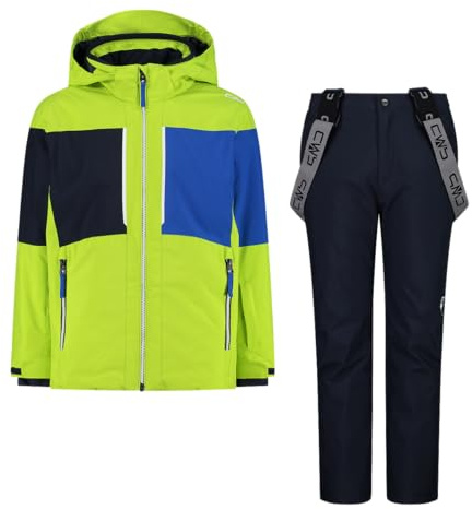 CMP Kinder Skianzug Twill - 33W0044, Säure/Navy, 110 cm