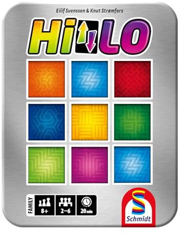 Schmidt Spiele 49362 Hilo, taktisches Kartenspiel für Jung und Alt, in Einer Metalldose, Amazon Exklusive