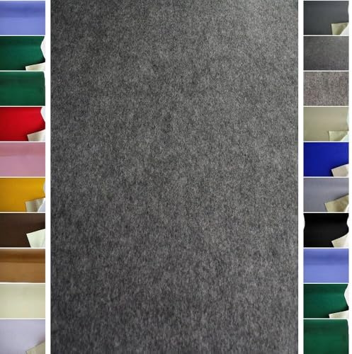 StoffBook anthrazit-melange edel Bastelfilz Filzstoff selbstklebend 100cm breit für diy, Dekoration, Kinderprojekte, Bastelarbeiten, Scrapbooking, Geschenkverpackung, Kreativbedarf Stoff, e363