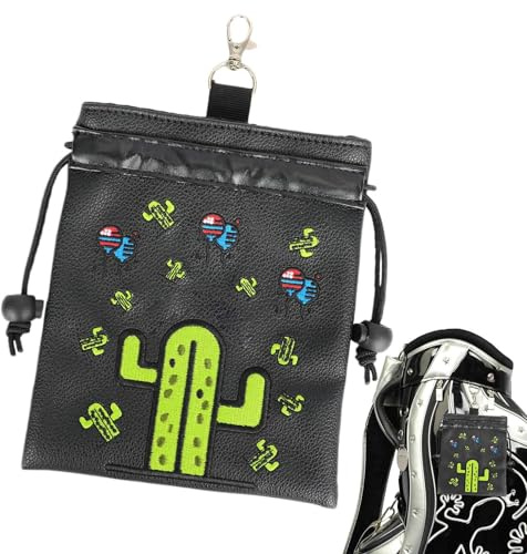 Golf Tee Pouch | PU-läder Golf Tee förvaringsväska - bärbar golfboll organiseringsväska för män, kvinnor, tonåringar, golf nybörjare