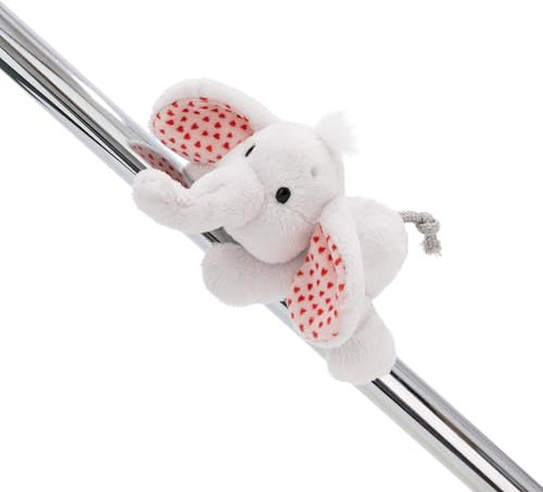 NICI MagNICI Love Elefant hellgrau 12cm grau - Kuscheltier mit Magnet - Plüschtier für Kühlschrank, Tafel, Metall & vieles mehr, tolle Geschenkidee