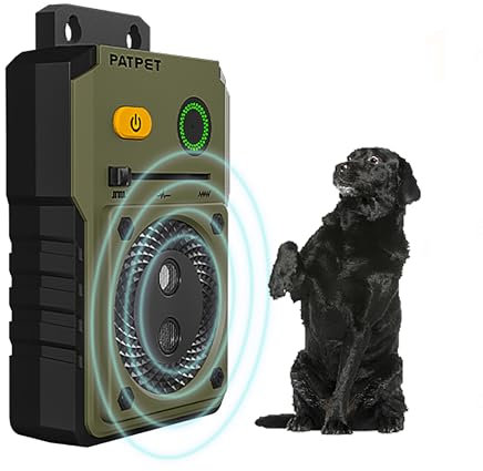 AntiBell Gerät für Hunde - 3 Ebenen Ultraschall Anti Bell Gerät, 50Fuß Wiederaufladbares Anti-Bell-gerät, IPX4 Wasserdicht Sicher & Effektiv Hundebellen Stoppen für Hunde den Außen und Innenbereich