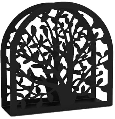 Freistehender Serviettenhalter, Edelstahl Serviettenspender, Blattmuster Dampfserviettenhalter für Küche Restaurants Hotel