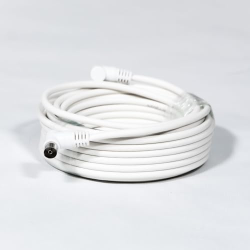 Levitantes Cable blanco de TV 8m