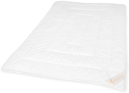 Schlafmond Kamel Bettdecke 1001 Nacht - 90% Kamelhaar und 10% Schurwolle - optimale Wärmeregulierung und natürlichen Schlafkomfort - Bezug aus 100% Baumwolle Mono-Bett 135x200 normal