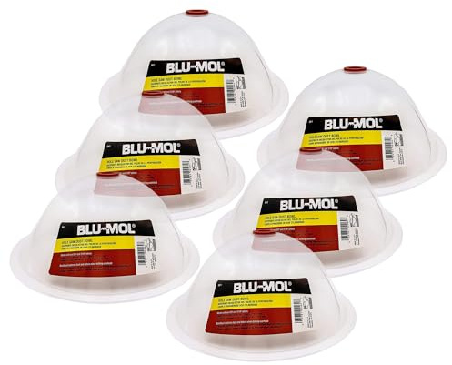 Disston E0215006 Six-Pack Blu-Mol RemGrit Hole Saw Accessories Dust Bowl, for Installing Recessed Lights and Works with All Hole Saws