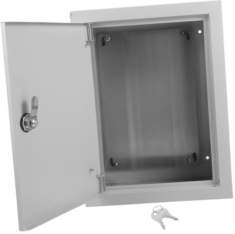 FUTUREORYY Caja Metálica Para Exteriores Resistente La Intemperie Caja De Distribución Eléctrica De Aluminio Para Uso Industrial y Residencial