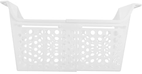 CONGARTENO Cesta Organizadora para Congelador de Resistente con Drenaje Inferior Diseño Expandible Ajustable para Almacenamiento Arcón y Refrigerador