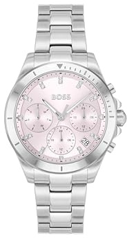 BOSS Multi Zifferblatt Quarz Uhr für Damen Kollektion Alley mit Edelstahlarmband - Erhältlich aus Gold oder Silber