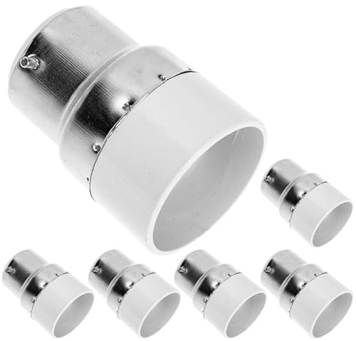 FOMIYES 6 Pièces Adaptateur de Douille B22 vers E14 Convertisseur de Prise pour Ampoule en PC et Cuivre Anti-Brûlure Protection Électrocution pour Bureaux et Maisons