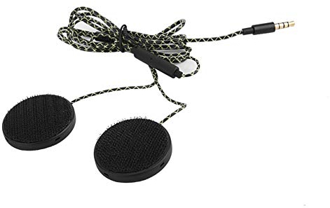 EBTOOLS Mono Helmet Speaker - Cuffie per casco moto Cuffie Altoparlanti Supporto chiamata a mani libere Cuffie cablate Casco interfono per motociclette Auricolare Stereo per Ios Android
