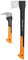 Fiskars Axt-Set, Spaltaxt mit Klingen- und Transportschutz, Länge: 60 cm, Antihaftbeschichtet, X17-M, 1,53 kg,; Hand-Sappie, Länge: 34 cm, Inklusive Schutzhülle, WoodXpert, XA2, 1025438