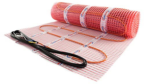 Riscaldamento a pavimento elettrico, 230 V, 1,0 m², 160 W/m², posa in colla per piastrelle, dimensioni di compensazione per diversi rivestimenti per tutti gli ambienti