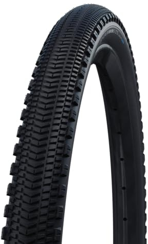 Schwalbe Unisex – Vuxen G-One Overland 28 x 2.0 cykeldäck, svart, 28